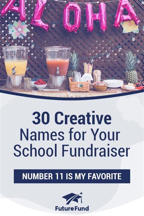 30 Creative Names For Your School Fundraiser