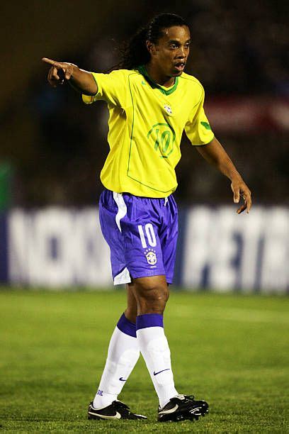 Ronaldinho Of Brazil In Action During The 2006 World Cup Qualifier