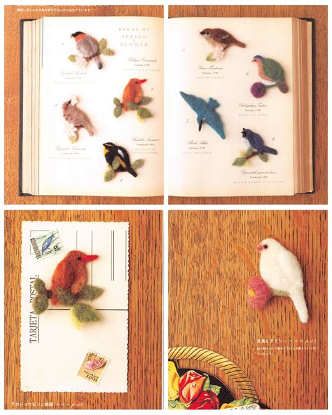 55 Needle Felted Bird Brooch Patterns Kayliebooks
