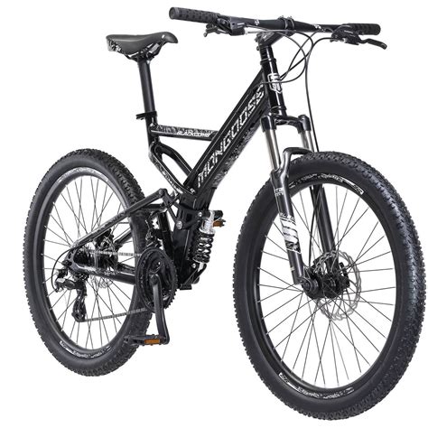 26″ Mongoose Blackcomb Mens Mountain Bike Black Fast Mongoose Bikes