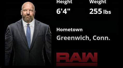 Triple H Triple H Height And Weight Hometown