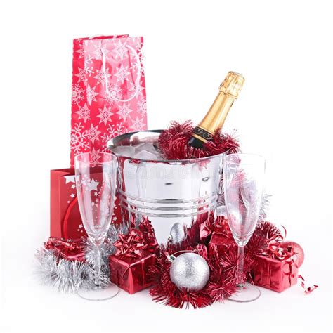 Champagne And Gifts Stock Photo Image Of Festive Year 35890792