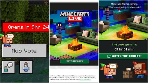 Minecraft Live 2022 Mob Vote When And How To Cast Your Vote