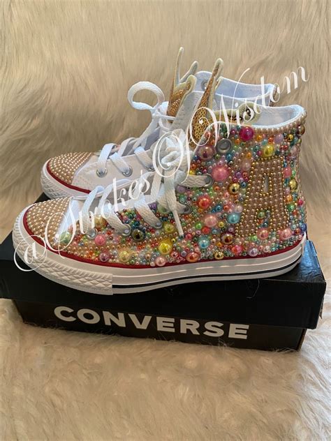 Bedazzled Converse Bedazzled Shoes Bedazzled Converse Diy Shoes