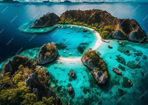 Premium AI Image | Breathtaking beauty of the Banda Islands within the