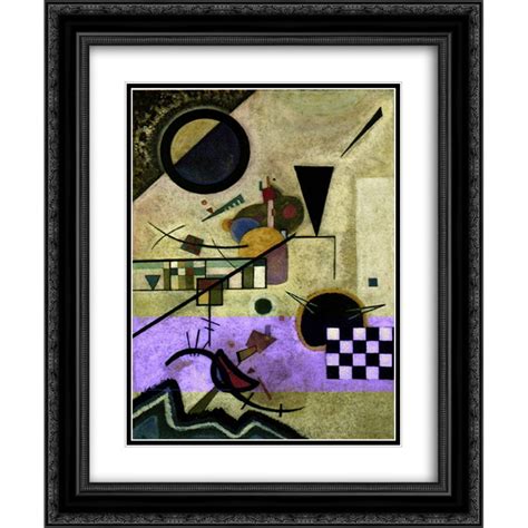 Wassily Kandinsky 2x Matted 20x24 Black Ornate Framed Art Print