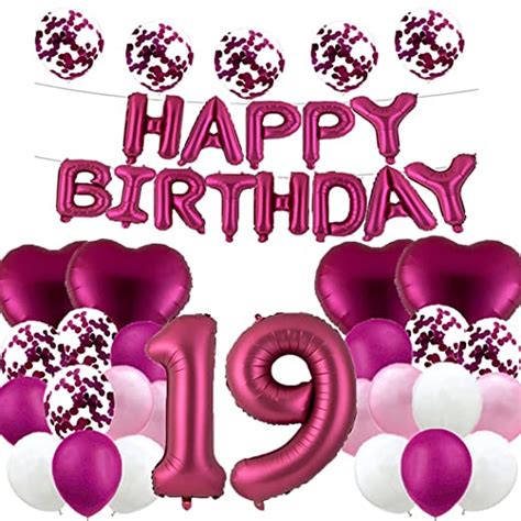 Sweet 19th Birthday Balloon 19th Birthday Decorations Happy 19th