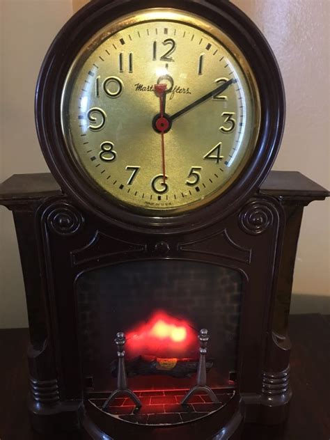 Mastercrafters Fireplace Clock Clock Vintage Clock Mantel Clocks