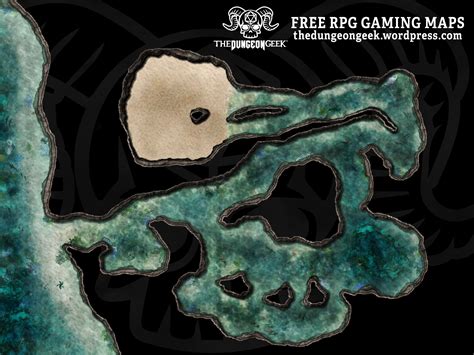 Underwater Cave Map 5E 10 Cave Encounters 2 Minute Tabletop