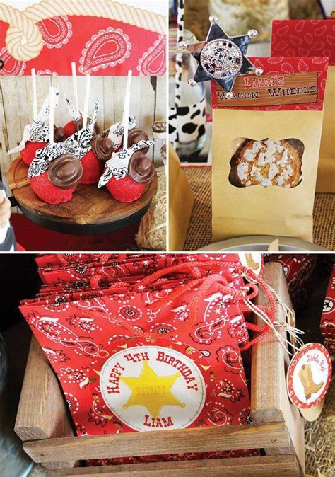 Cowboy Party Desserts And Party Favors Cowboy Birthday Party Cowboy