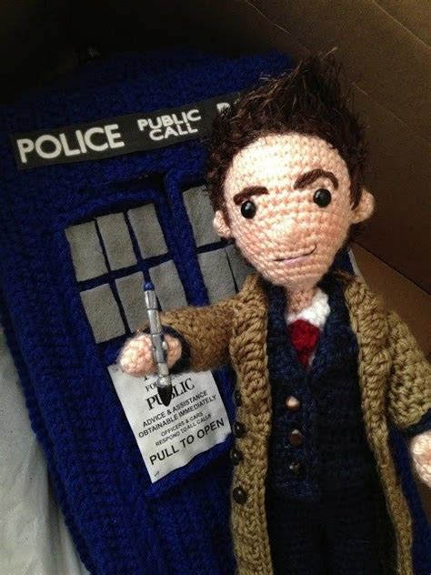 The 10th Doctor And The Tardis Doctor Who Crochet Crochet Doctor