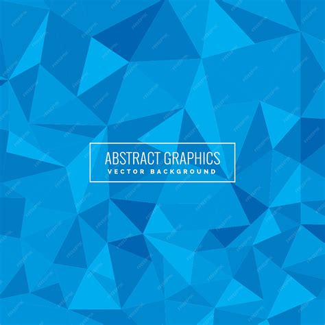 Premium Vector Blue Geometric Background