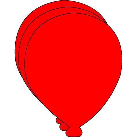 Small Single Color Balloon Cut Outs Se 272