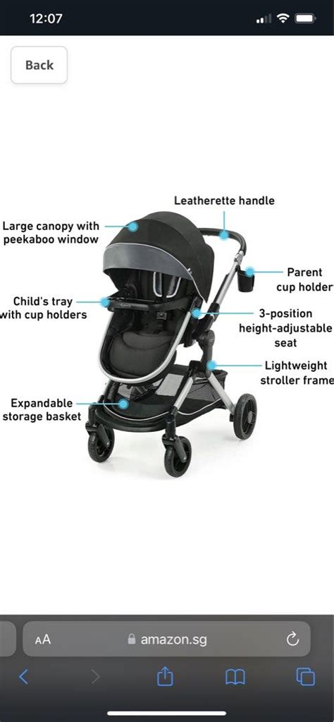 Graco Modes Nest Stroller Baby Stroller With Height Adjustable