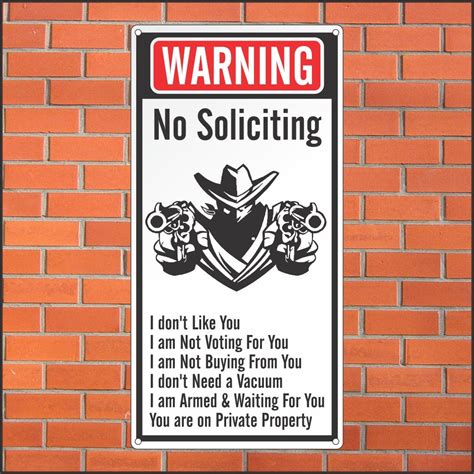 Funny No Soliciting Sign Printable Customize And Print