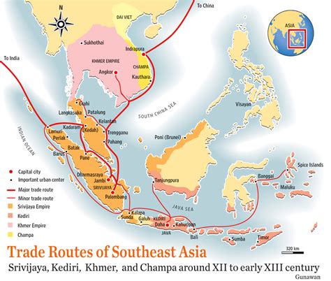 Pre Colonial Trade Routes In Southeast Asia Maps On The Web