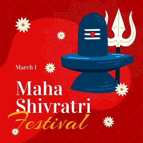 Free Maha Shivratri Post Template Download In  Png
