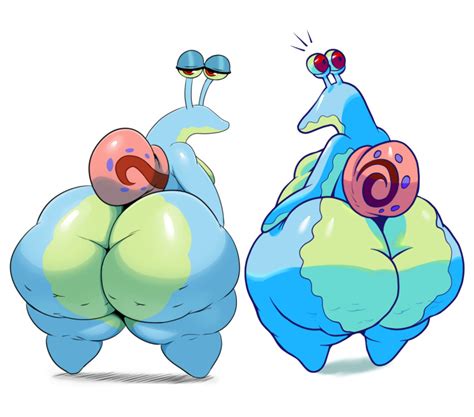 Rule 34 Anthro Anthrofied Ass Big Butt Gary The Snail Gastropod Huge Butt Male Male Only