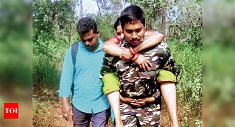 Andhra Pradesh Cop Carries Fatigued Woman For 6km To Tirupati Hospital Vijayawada News