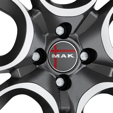 Mak Torino Gun Metal Mirror Face 16 Alloy Wheels Wheelbase