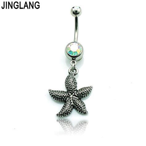 Jinglang Brand New Fashion Belly Button Rings Surgical Steel Vintage