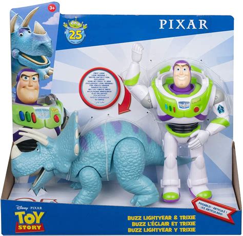 Toy Story 25th Anniversary Buzz Lightyear Trixie Action Figure 2 Pack
