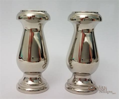 Quality Model Ship Display Pedestals Solid Turned Brass And Chromed