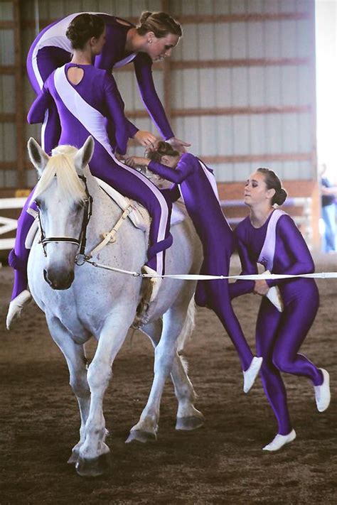 The Asbury University Vaulting Team Performs A Demonstration For