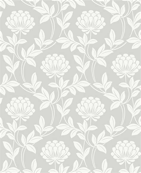 Ogilvy Silver Floral Wallpaper Wallpaper And Borders The Mural Store