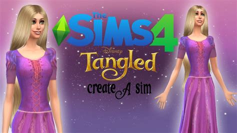 The Sims 4 Create A Sim Rapunzel Tangled Inspired Youtube