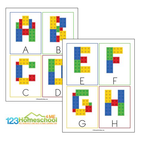 Free Lego Alphabet Letters Printable