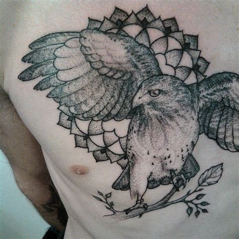 Hawk Tattoo Falcon Tattoo Eagle Tattoo Mandala Tattoo Dotwork