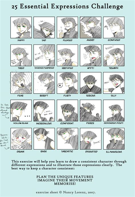 25 Essential Expressions By Rowein On Deviantart