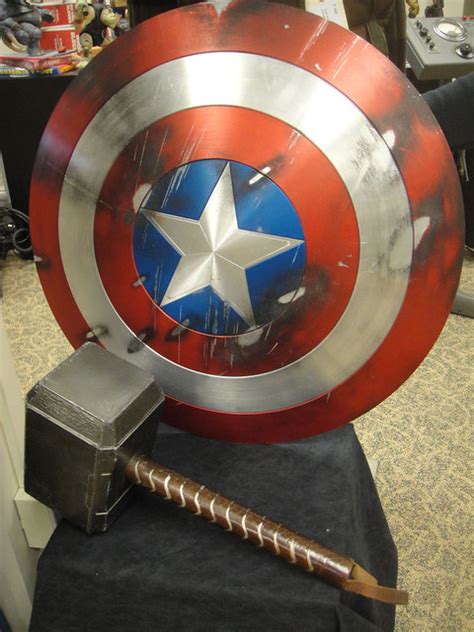 Captain America Prop Auction Captain Americas Siheld And Thors