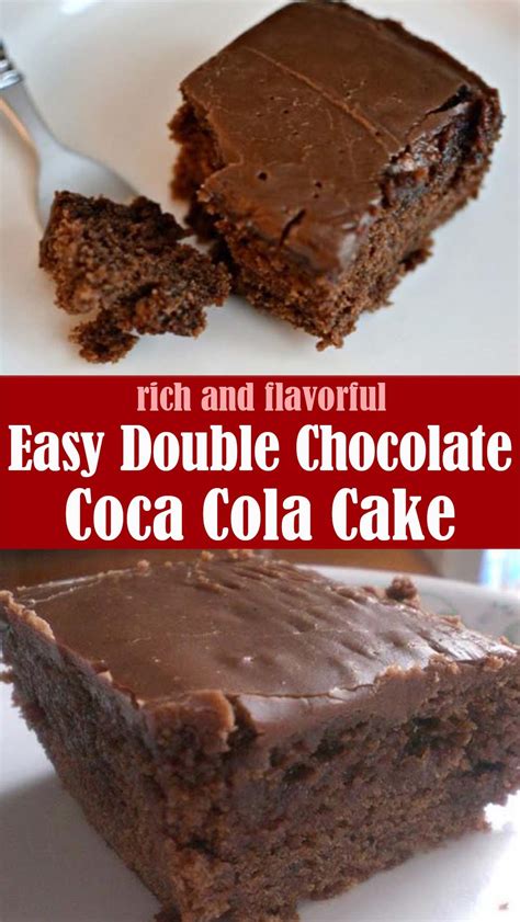 Easy Double Chocolate Coca Cola Cake Reserveamana