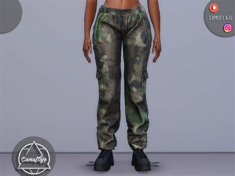 The Sims Resource Set 269 Camouflage Pants