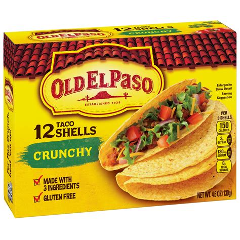 Old El Paso Taco Shells Crunchy 12ct 46oz Box Garden Grocer