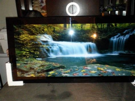 Waterfall Moving Pictures Light And Sound Large Picture Frame Large