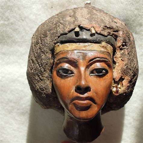 Biankadietrich Painted Egyptian Goddess And Queen Tiye Replica