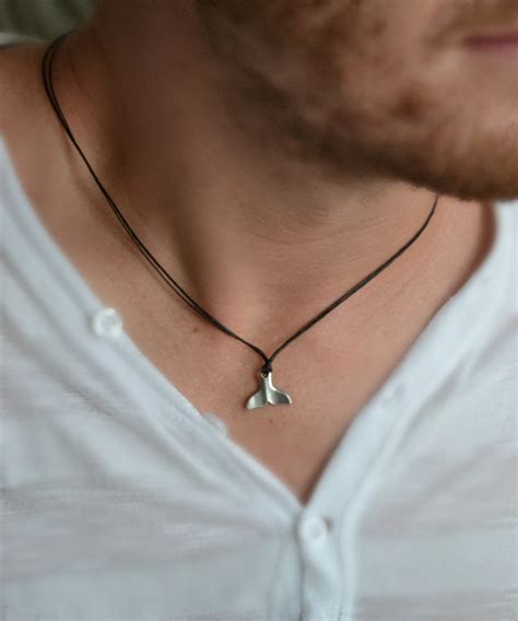 Browse the finest collection of silver necklaces for men and women here at watch shop. Whale tail necklace for men men's necklace with a silver