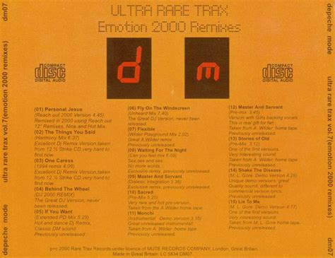 Depeche Mode Ultra Rare Trax