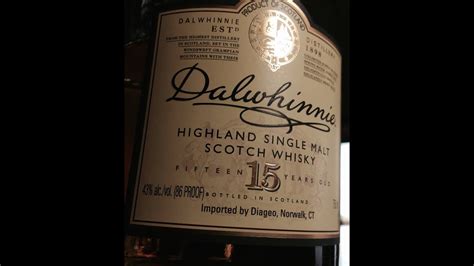 Dalwhinnie 15 Year Highland Malt Scotch Whisky Youtube