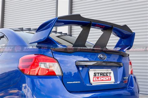 Se V2 Style Rear Trunk Spoiler For 2014 2020 Subaru Wrxsti V1 Va Glo