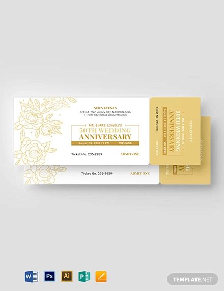 Vip Event Ticket 15 Examples Format Apple Pages Illustrator Photoshop Word Publisher