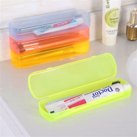 Travel Portable Toothbrush Holder Toothpaste Cutlery Storage Box