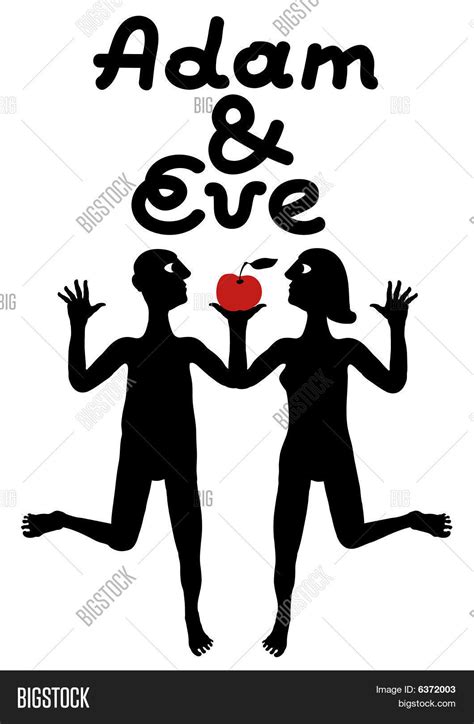 Adam Eve Simple Vector And Photo Free Trial Bigstock