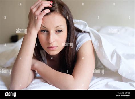 Woman Guilty In Bed Hi Res Stock Photography And Images Alamy