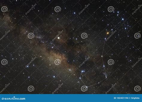 Constellation Scorpius And Milky Way Galaxy Stock Photo Image Of
