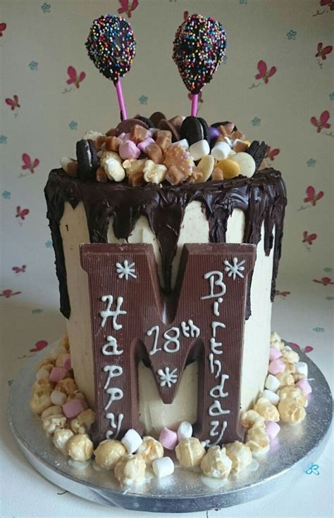 What are some great ways to celebrate your 18th birthday? Double Height 18Th Birthday Chocolate Cake - CakeCentral.com