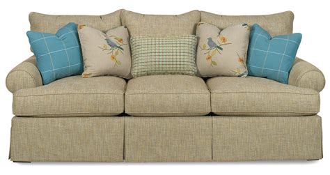 Paula Deen By Craftmaster P997000 Loose Pillow Back Sofa With Skirt